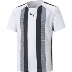 Stripes T-shirts Children's Clothing Puma Team Liga Striped Youth Football Jersey - White/Black (704927-04)