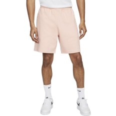 Nike Men's Solo Swoosh Fleece Shorts - Bleached Coral/White