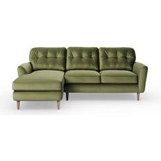 Dunelm Sven Opulent Dark Olive Sofa 216cm 4 Seater