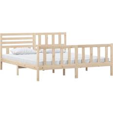 vidaXL 3101168 Bed Frame without Mattress Natural Sängram 186x205.5cm