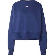Nike Sportswear Phoenix Fleece Over Oversized Crew Neck Sweatshirt Women's - Midnight Navy/Sail