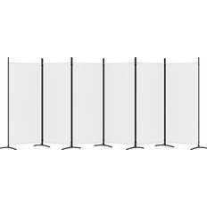 White Room Dividers vidaXL 6-Panel White Room Divider