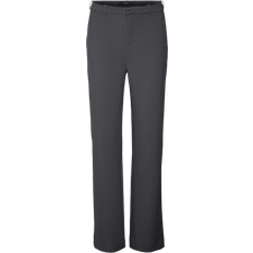 Vero Moda Zamira Mid Waist Trousers - Grey/Grey Pinstripe