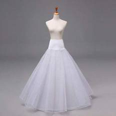 Shein A-Line Double Layer Mesh Ruffle Lace Crinoline Underskirt