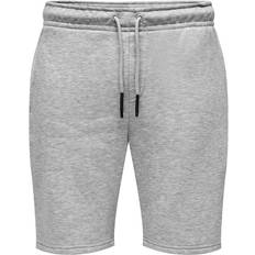 Only & Sons Ceres Mid Waist Regular Fit Shorts - Light Grey Melange