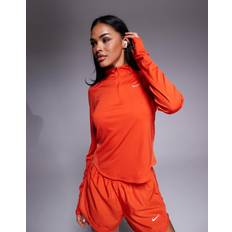 Nike Rød Sweatere Nike Tempo Dri-Fit Sweatshirt Med Halv Lynlås - Rød