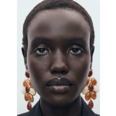Brown Earrings Mango Mixed Resin Earrings Woman - Brown