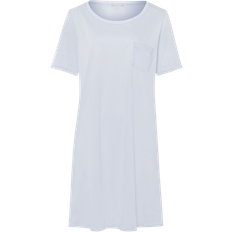 Nightgowns Hanro Cotton Deluxe Short Sleeved Nightdress - Blue Glow