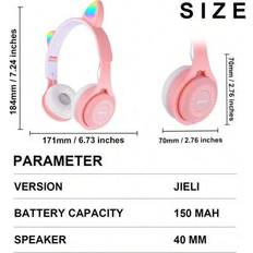Foldable Wireless Cat Ear Headphones