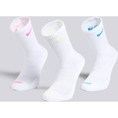 Fitness & Gym - Grey Socks Nike Dri-FIT Everyday Plus Cushioned Training Crew Socks - White/Green/Blue