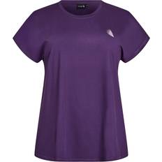 Zizzi Overdele Zizzi - Træningstop Abasic, O-neck, Tee