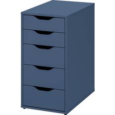 IKEA Alex Hurts Med Lådor Svartblå 36x70 cm Byrå
