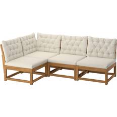 IKEA Utemöbler IKEA Nämmarö 3-Sits Modulär Hörnsoffa Ljusbrunlaserad Modulsoffa