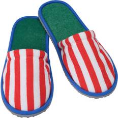 Tofflor & Sandaler Skogssallat Morgontofflor - Röd/Vit/Randig