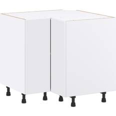 Kitchen Units Hugo&Borg Lasalle Super Lazy Susan Corner Base Cabinet - Bright White