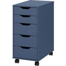 IKEA Byråer IKEA Alex Lådhurts På Hjul Svartblå 36x76 cm Byrå
