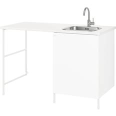IKEA Badrumsmöbler IKEA Enhet Tvättutrymme Vit 139x63.5x90.5 cm