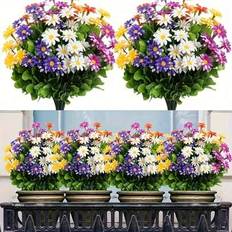 Shein 10 Bunches Of UV-Resistant Flowers Artificial Plant