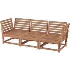 IKEA Modulsoffor Utemöbler IKEA Nämmarö 3-Sits Ljusbrunlaserad Modulsoffa