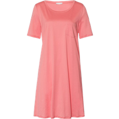Hanro Cotton Deluxe Short Sleeved Nightdress - Lantana