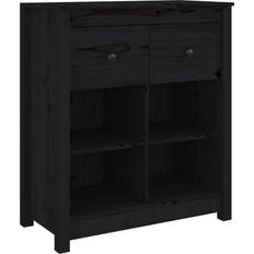 vidaXL 813768 Black Sideboard 70x80cm