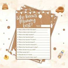 Babies Cards & Invitations Shein Baby Shower Game Cards 10pcs