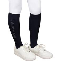 Men - Silver Socks Coldstream Rochester Diamante Riding Socks - Dark Blue/Silver