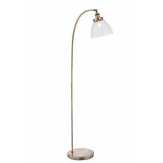 Endon Lighting Hansen Antique Brass Floor Lamp 152cm