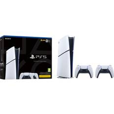 Playstation 5 slim edition PlayStation 5 Slim Digital Edition 2 DualSenses Pakke