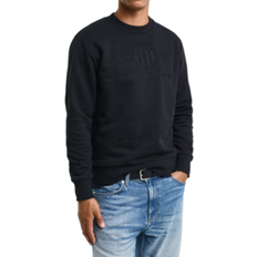 Gant Men's Tonal Archive Shield Crew Neck Sweatshirt - Black