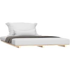 vidaXL 824608 Bed Frame without Mattress Natural Sängram 135x190cm