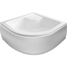 Duschkar Hill Ceramic Duschkar Fioris Rund 90x90 cm Vit Blank