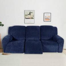 Shein 3 Seater Recliner 8pcs Loose Sofa Cover Blue