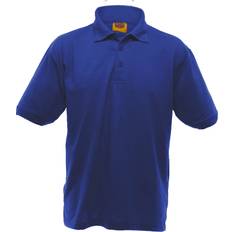 UCC 50/50 Men's Heavyweight Plain Pique Polo Shirt - Royal