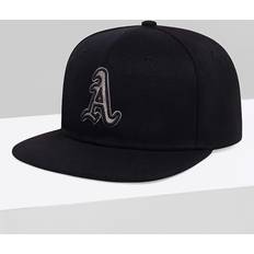 Black Embroidered A Letter Baseball Cap