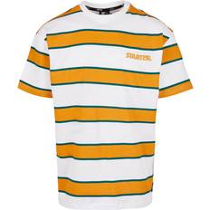 Starter Logo Striped T-shirt - White/Yellow