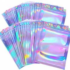 Shein 50pcs Laser Rainbow Gift Bags With Zipper