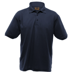 50/50 Men's Heavyweight Plain Pique Polo Shirt - Navy Blue