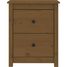 Pine Bedside Tables vidaXL 813685 Honey Brown Bedside Table 35x50cm