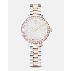 Swarovski Watches Swarovski Matrix 3-Link Metal Bracelet Silver Tone