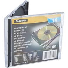 Fellowes 98310 CD Jewel Case Black Pack 10