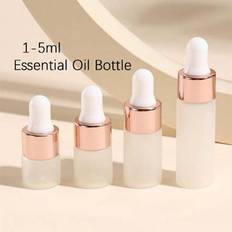 Travel Bottles Shein Rose Gold Glass Dropper Bottles 5 Pcs