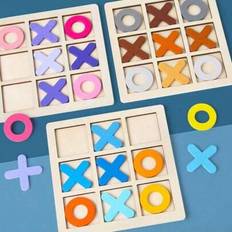 Shein Premium Wooden Large Tic-Tac-Toe Game Set