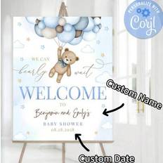 Decals & Wall Decorations on sale Shein Customized Teddy Bear Welcome Sign
