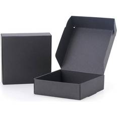 Postage & Packaging Supplies Shein 20pcs Black Kraft Paper Boxes