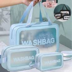 Cosmetic Bags Shein PVC Cosmetic Portable Makeup Storage Bag - Multipurpose