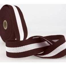 Ribbons, Tapes & Trims Stephanoise Polyester Webbing Dark Brown 40mm