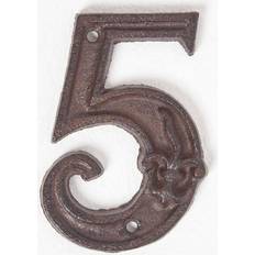 Facade Numbers Homescapes Cast Iron House Number Number 5