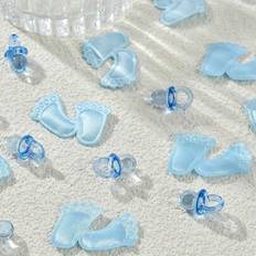 Blue Confetti Shein 150pcs Random Baby Feet Confetti Pacifiers