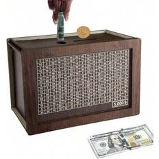 Shein Money Box With Counter Deep Brown